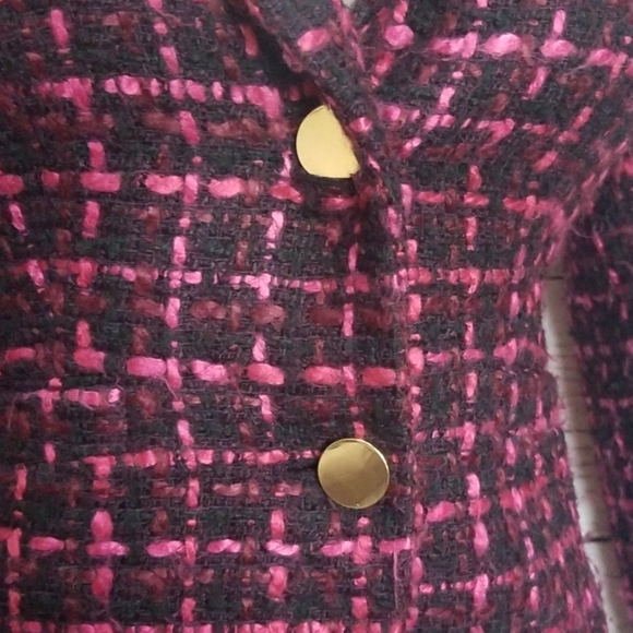 Calvin Klein Vintage Tweed Plaid Skirt Suit Set - Picture 4 of 8